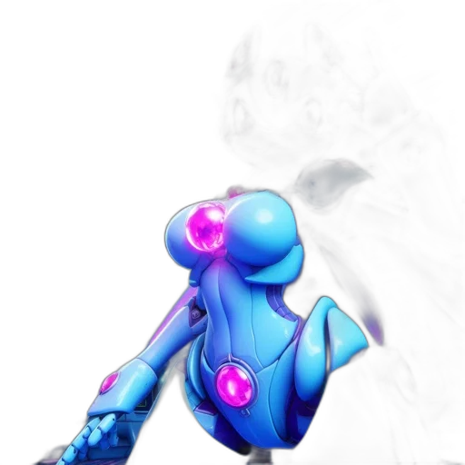 robot, staff, weapon, creature transparent PNG cut-out