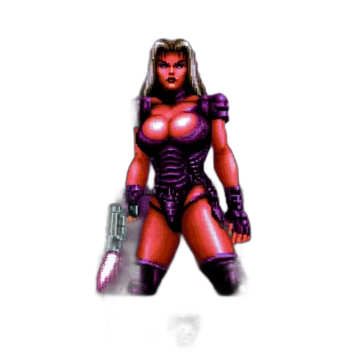 weapon, robot, pixel art, concept art transparent PNG cut-out