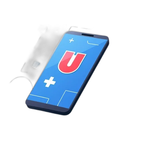 3d render, stylized, illustration, smartphone transparent PNG cut-out
