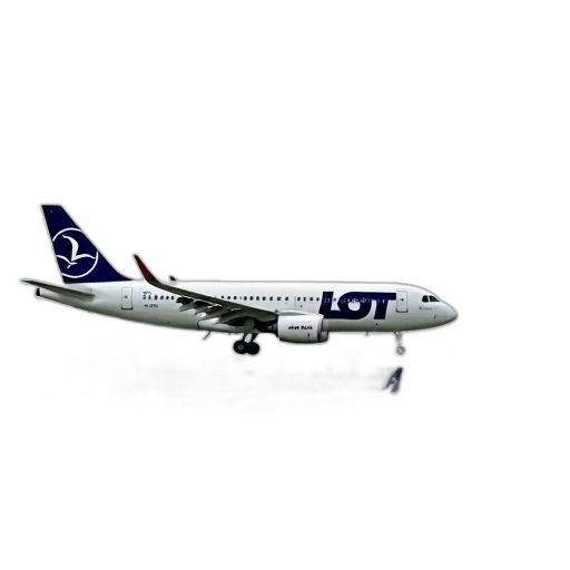 staff, large, commercial, airplane transparent PNG cut-out