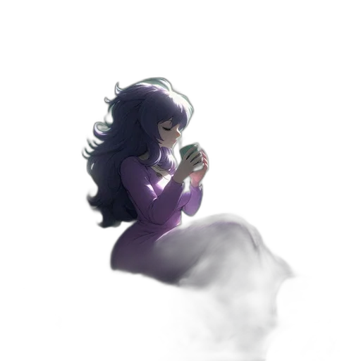 dress, staff, bottle, creature transparent PNG cut-out