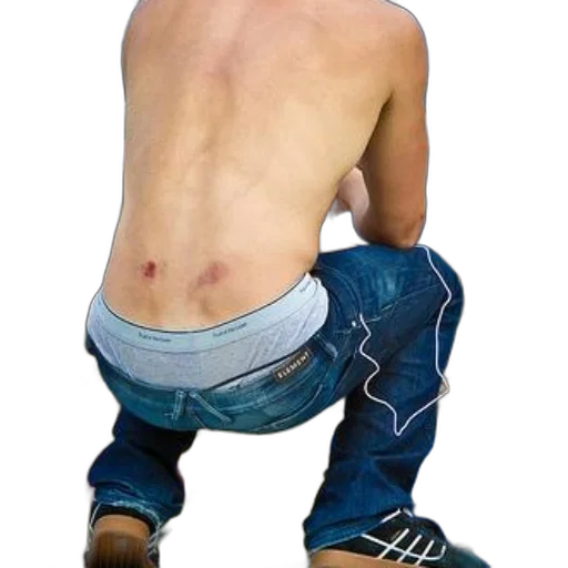 jacket, staff, photorealistic, shirtless transparent PNG cut-out