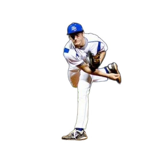 photorealistic, baseball, player, blue transparent PNG cut-out