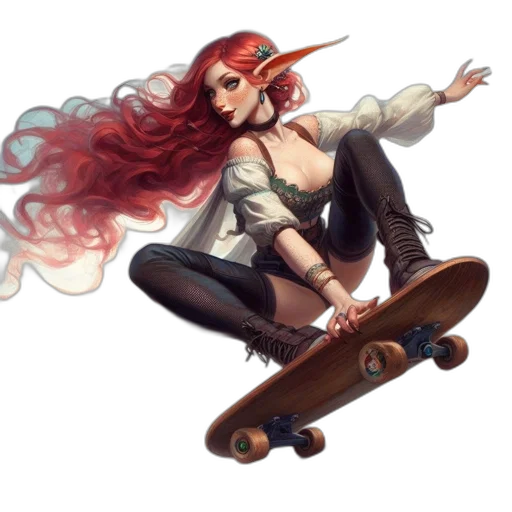 fantasy art, concept art, comic book art, pixel art transparent PNG cut-out