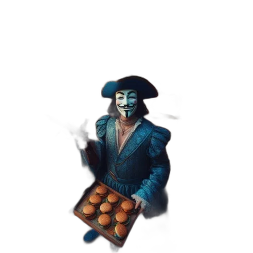 food, mask, robot, jacket transparent PNG cut-out