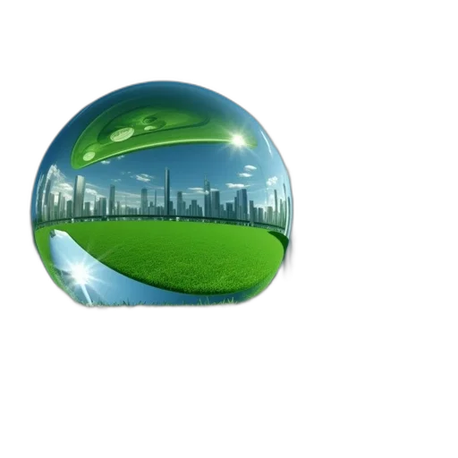 3d render, photorealistic, concept art, green transparent PNG cut-out