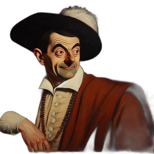 face, hat, mask, staff transparent PNG cut-out