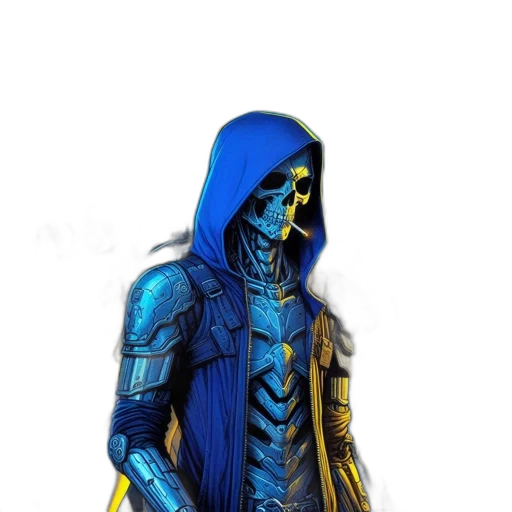 mask, jacket, staff, concept art transparent PNG cut-out