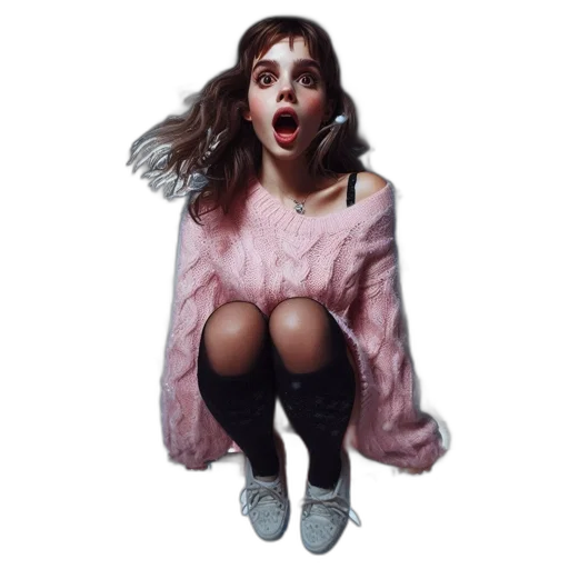 jacket, creature, face, dress transparent PNG cut-out
