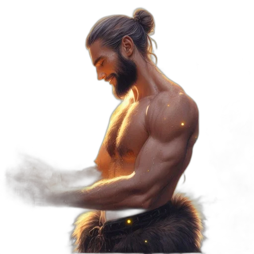 sword, hair, animal, staff transparent PNG cut-out
