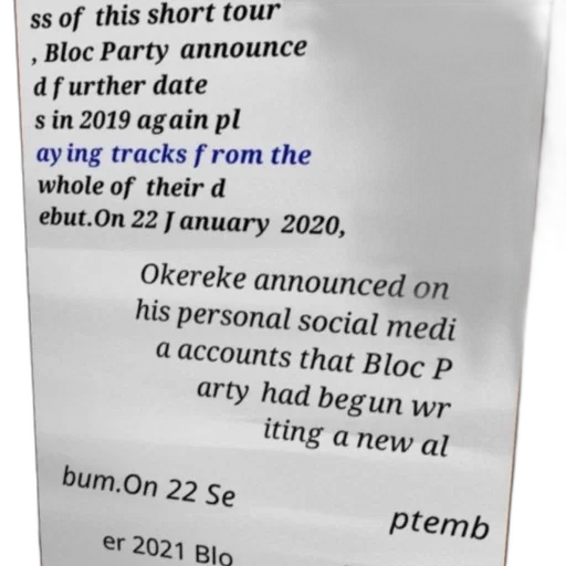 january, 2020, okereke, announced transparent PNG cut-out