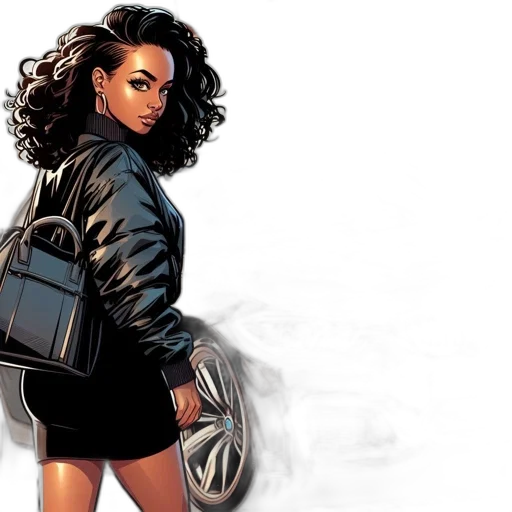 jacket, comic book art, concept art, cartoon transparent PNG cut-out