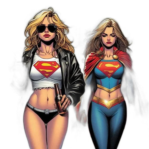 comic book art, concept art, cartoon, fantasy art transparent PNG cut-out