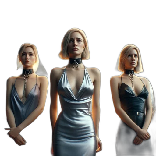 dress, jewelry, robot, concept art transparent PNG cut-out