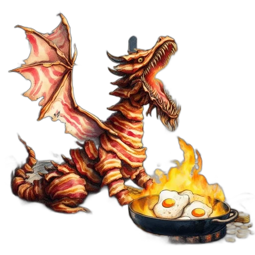 dragon, staff, food, concept art transparent PNG cut-out