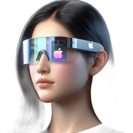 robot, cyberpunk, 3d render, vaporwave transparent PNG cut-out