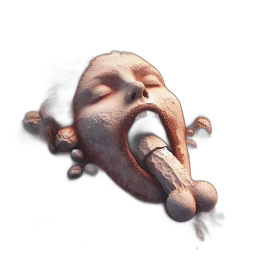 face, mask, creature, staff transparent PNG cut-out