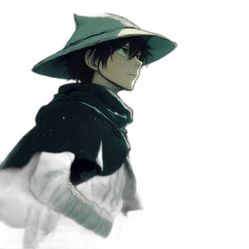 hat, mask, staff, sword transparent PNG cut-out