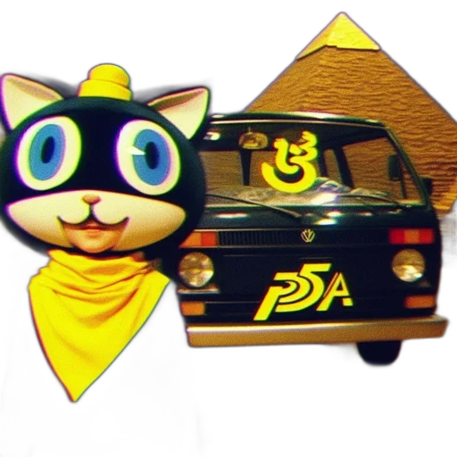 car, mask, animal, 3d render transparent PNG cut-out