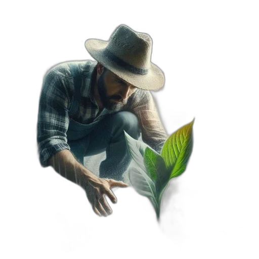hat, staff, photorealistic, concept art transparent PNG cut-out