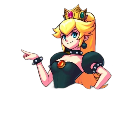 crown, dress, staff, weapon transparent PNG cut-out