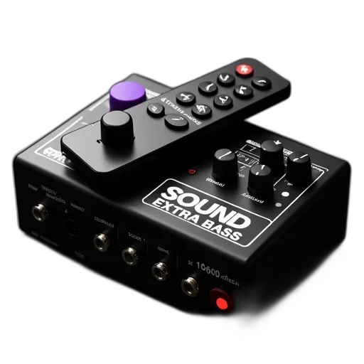 3d render, black, remote, control transparent PNG cut-out