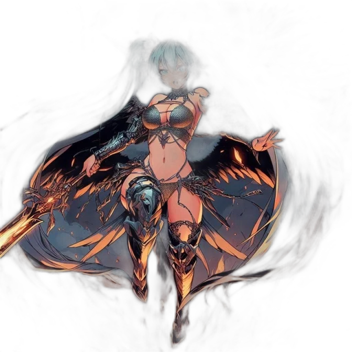 dragon, weapon, sword, dress transparent PNG cut-out
