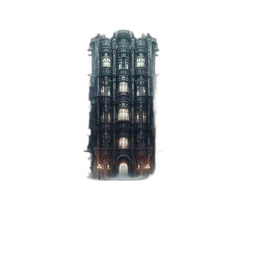building, dress, car, robot transparent PNG cut-out