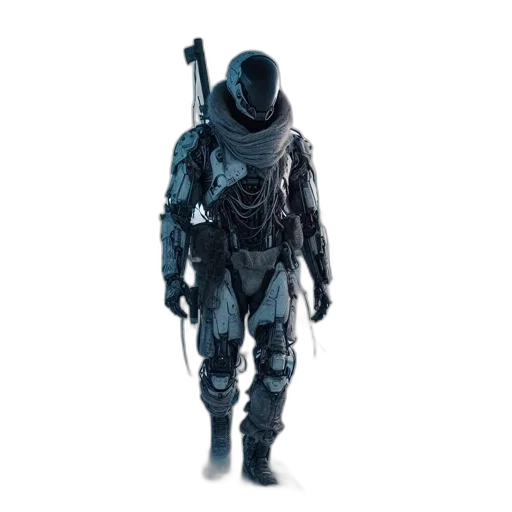 robot, weapon, sword, staff transparent PNG cut-out