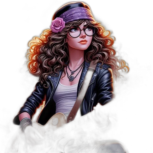 jacket, hat, fantasy art, concept art transparent PNG cut-out