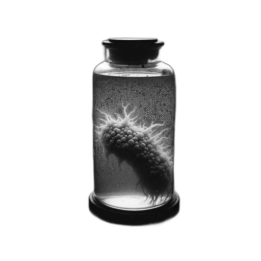 bottle, hair, creature, animal transparent PNG cut-out