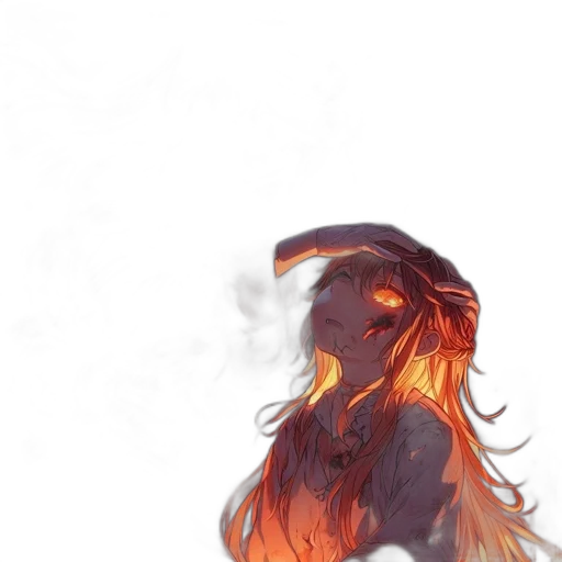 dragon, mask, dress, hair transparent PNG cut-out