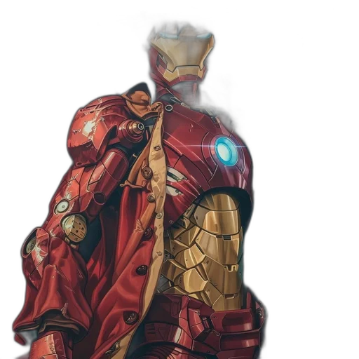 jacket, mask, crown, weapon transparent PNG cut-out