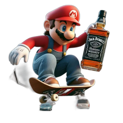 bottle, weapon, 3d render, concept art transparent PNG cut-out