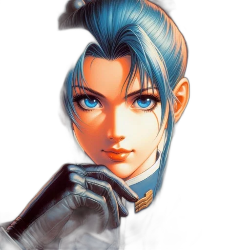 face, staff, anime, fantasy art transparent PNG cut-out