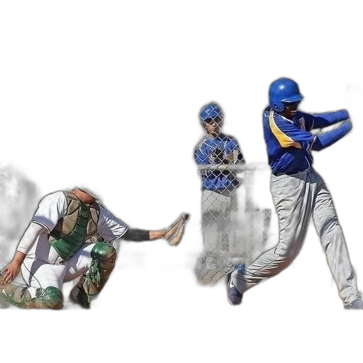concept art, photorealistic, baseball, player transparent PNG cut-out