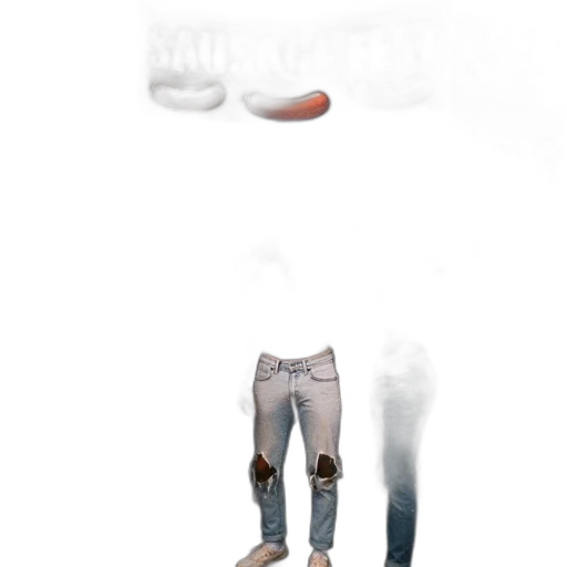 creature, jacket, mask, shoes transparent PNG cut-out