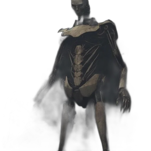 creature, mask, robot, dress transparent PNG cut-out