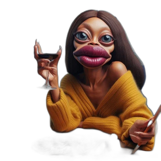 creature, mask, face, dress transparent PNG cut-out