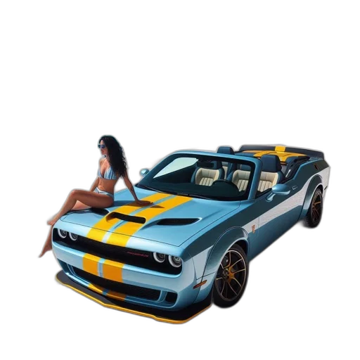 car, weapon, animal, 3d render transparent PNG cut-out
