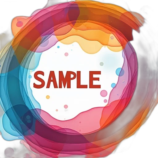 3d render, colorful, abstract, banners transparent PNG cut-out