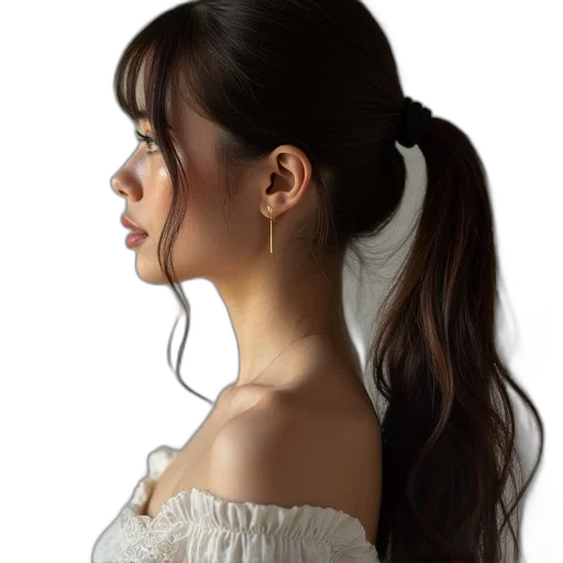 jewelry, hair, face, mask transparent PNG cut-out