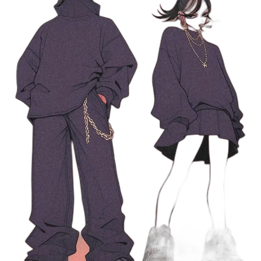 jacket, dress, concept art, anime transparent PNG cut-out