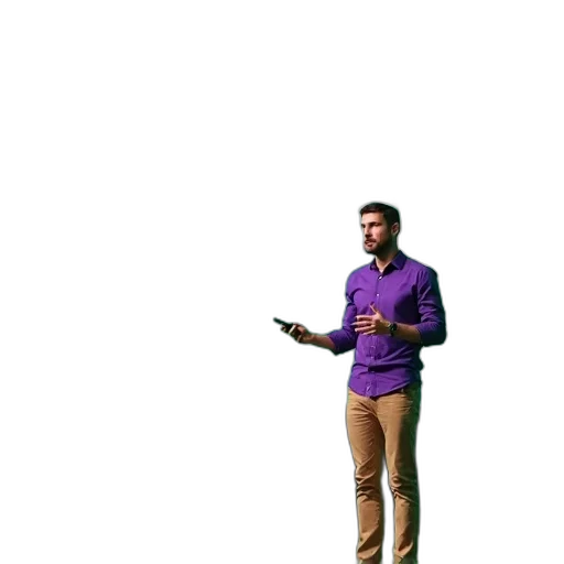staff, jacket, robot, shoes transparent PNG cut-out