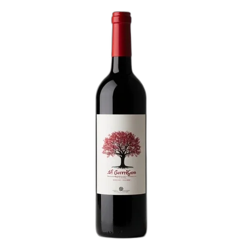 bottle, red, wine, label transparent PNG cut-out