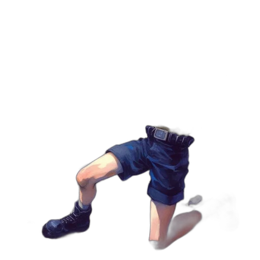 shoes, robot, staff, creature transparent PNG cut-out