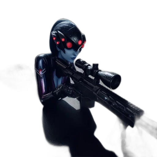 robot, weapon, staff, mask transparent PNG cut-out