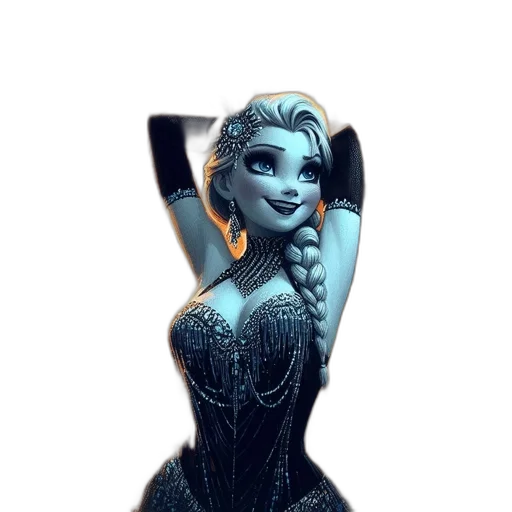 dress, crown, jewelry, robot transparent PNG cut-out