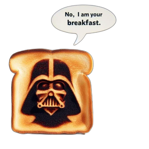 food, piece, toast, artfully transparent PNG cut-out