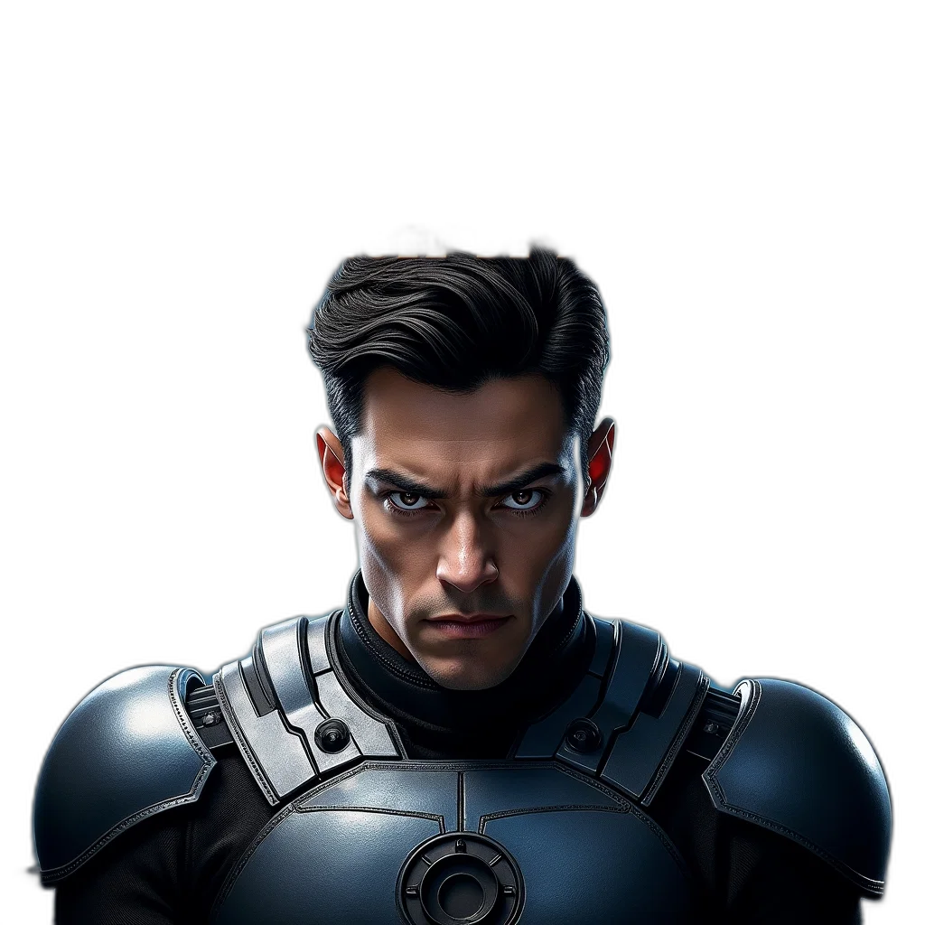face, robot, jacket, mask transparent PNG cut-out